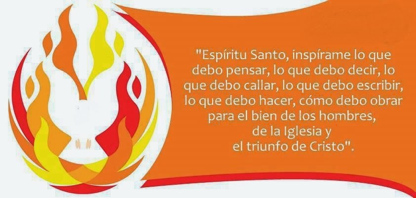 “Si me amáis, guardaréis mis mandamientos. Yo le pediré al Padre que os dé otro defensor, que esté siempre con vosotros, el Espíritu de la verdad”